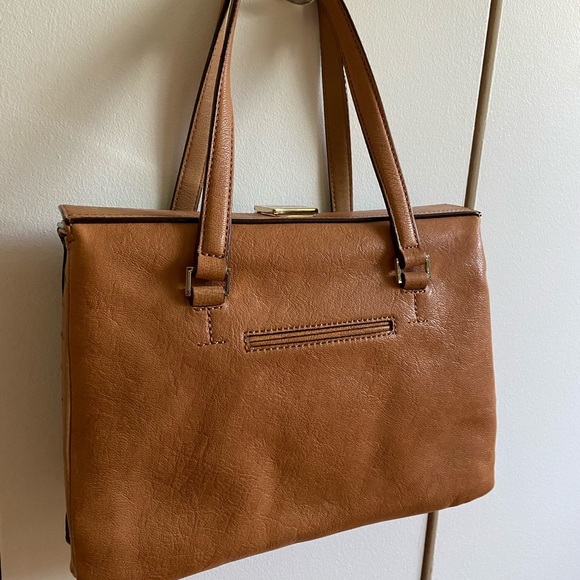 Isaac Mizrahi 3 compartments leather bag 🧡 - Picture 5 of 10